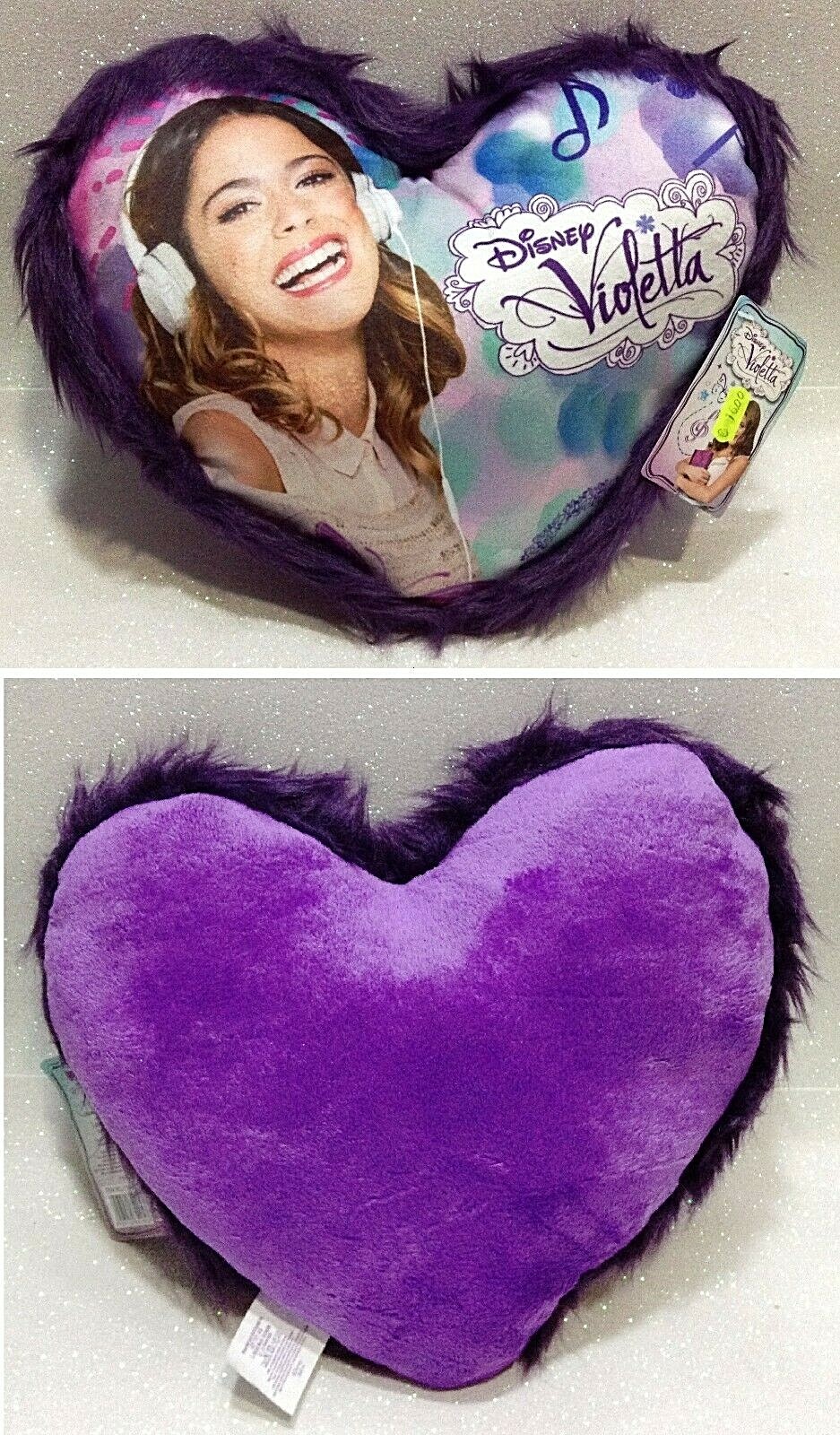 DISNEY VIOLETTA CUSCINO FORMA CUORE IN PELUCHE CUSHION PLUSH HEART