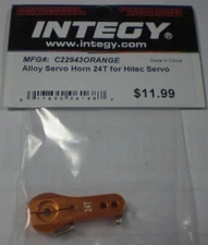 Integy Alloy Servo Horn 24T Hitec Servo C22943ORANGE NEW NIP