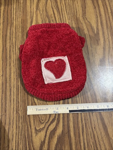 Petcircle Small Dog Sweater, Red with Heart. NEW - Picture 4 of 4