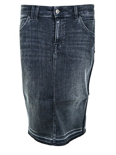 Gonna JEANS REPLAY Midi Skirt In Denim Stretch Black wb9210135425-098 | eBay