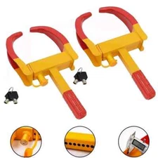 2PCS AntiTheft Wheel Lock Clamp Boot Tire Claw Trailer for Auto Car Truck Towing