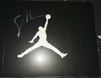 SPIKE LEE MARS BLACKMON JORDAN BRAND ICON NIKE SIGNED CUT JORDAN SNEAKER  BOX TOP