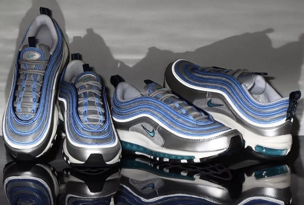 NIKE MEN AIR MAX 97 OG METALLIC SILVER DM0028 001 Mens Size 14