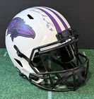 Derrick Mason Signed Baltimore Ravens Full Size Speed Replica Helmet Radtke COA