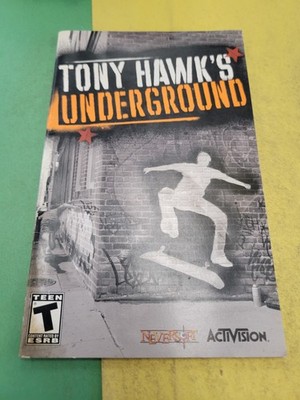 Tony Hawk's Underground Playstation 2 PS2 Instruction Manual Booklet ONLY