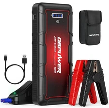 DBPOWER Jump Starter 4000A Peak 88.8Wh Portable Car Jump Starter (Up to All G...