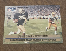 1991 Pro Set Raghib Ismail #36 Rookie Card. rookie card picture