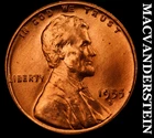1955-S Lincoln Wheat Cent - Choice Gem Brilliant Unc  No Reserve  #K1504