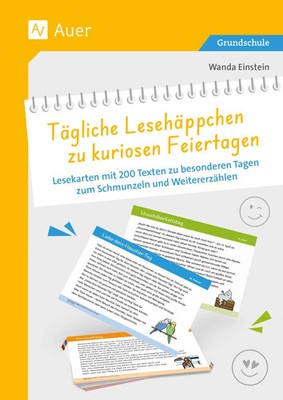 Tägliche Lesehäppchen zu kuriosen Feiertagen Wanda Einstein Box 100 S. Deutsch