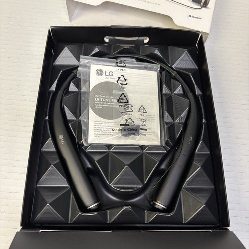 LG TONE PRO Black Stereo Neckband Wireless Premium Headset HBS-780 Open Box - Zdjęcie 5 z 6