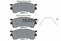Textar Bremsbelagsatz, Scheibenbremse 2384504 FüR Ford USA Mazda