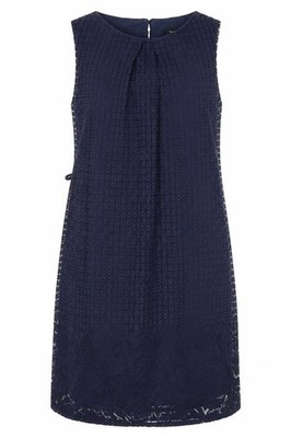 Atmosphere Damen Bleistiftkleid Größe 10 Blau Blumenmuster Kurz Rundhals Ärmellos