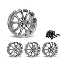 Set of 4 17" Silver Alloy Wheel Rims 5x114.3 fits Mazda CX-3, RTX57 5Lug