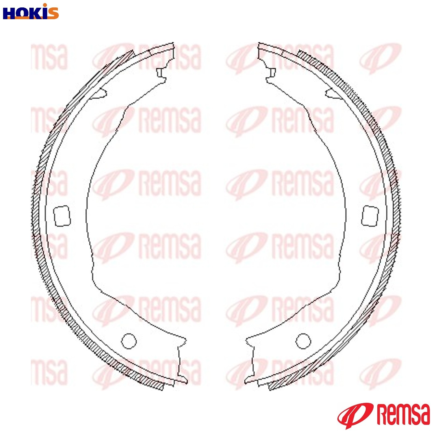 BRAKE SHOE PARKING BRAKE 4717.00 FOR PEUGEOT LFX /LFY 1.8L DHW /DHX /DHY 1.9L