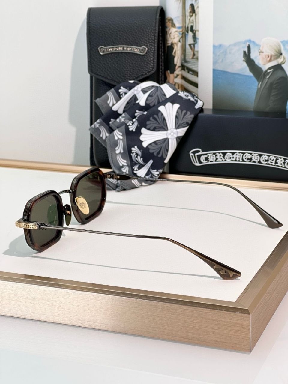 Chrome Heart Stylida 49-24-148 Unisex Square Sunglasses image 2
