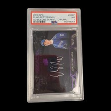 2018 SPX Elias Pettersson Black Diamond Auto /35 Autograph PSA 7