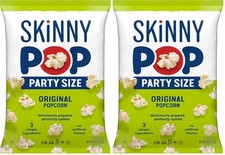SkinnyPop Popcorn, Original, Whole Grain, Dairy-Free Snack, 8oz Pack of 2