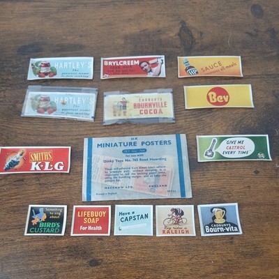 Dinky Toys Miniatur Poster. Set Nr 764. Versiegelte und lose Artikel.
