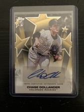2025 Topps Baseball Update Chase Dollander Baseball Stars Auto Rockies /50🔥