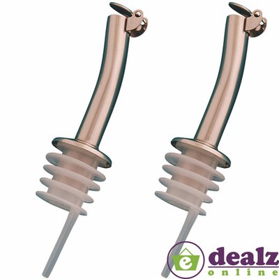 Dexam Edelstahl Essig Wein Ausgießer Öl Drizzler 2er Pack