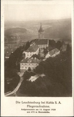 Kahla Thuringia Leuchtenburg aerial photo 