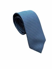 Men's Ted Baker London Geometric Dots Silk Neck Tie Blue 3.25 Preppy Designer