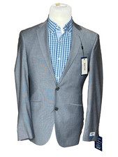 New 36R Kenneth Cole Reaction Techni Cole Slim Fit Stretch Gray Blazer