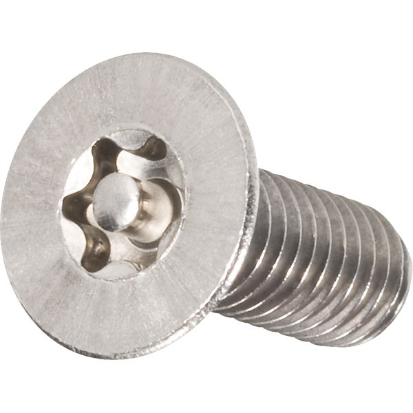 Toolcraft Tamperproof Torx Countersink Screws A2 Stainless M6x30mm Pk 10