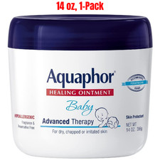 Aquaphor Baby Healing Ointment Advanced Therapy Skin Protectant, 14 Oz Jar