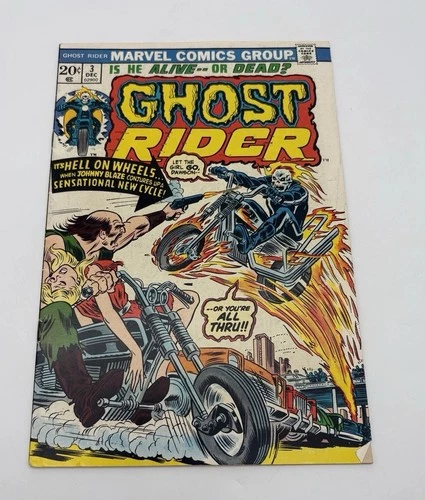 Ghost Rider #3 Marvel 1973 Comic Book Vintage Very Good Condition