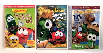 VeggieTales Lyle the Kindly Viking/Bob Lends A Helping Hand/Sheerluck Holmes DVD