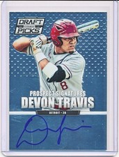 DEVON TRAVIS 2013 PANINI PRIZM DRAFT PROSPECT SIGNATURES AUTOGRAPH AUTO RC