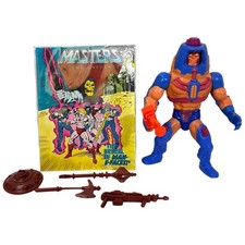 Vintage Masters of the Universe Man-E-Faces Maroon Weapons Figure w/Comic 83