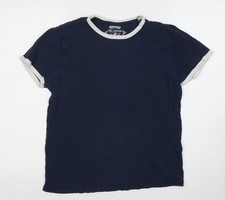 Red Herring Men's Blue Slim Fit T-Shirt - Medium