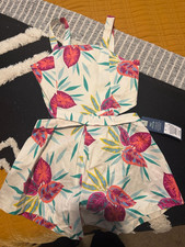 Genuine Kids from OshKosh Girls 5T 2pc Floral Tank  Shorts Set Elastic Waist
