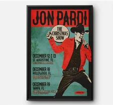 Jon Pardi Florida December 2025 Tour Poster