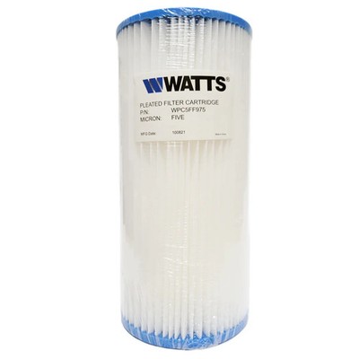 Watts WPC5FF975 Pleated Sediment Water Filter - 10'' x 4.5'' 5 Micron
