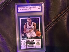 2017 Panini Contenders DP G. Antetokounmpo #18 TCGS 9