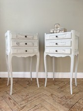 Vintage French Painted Bedsides - pair