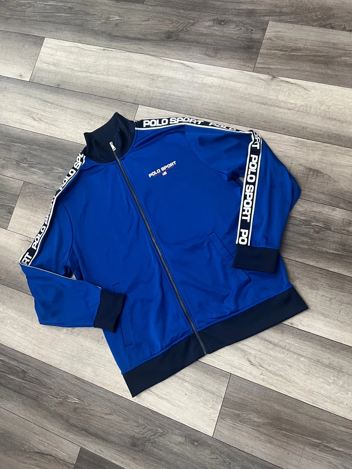 Polo Ralph Lauren Men's Tracksuit Matching Set Tape Trim Jacket XL + Pants Large - Image 4 of 4