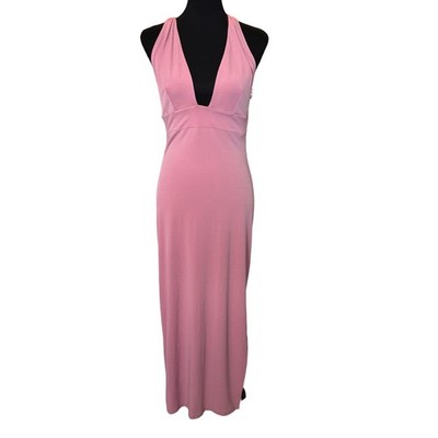 * OPEN EDIT, Nordstrom ~  Pink Plunge Neck Sleeveless Bodycon Dress M