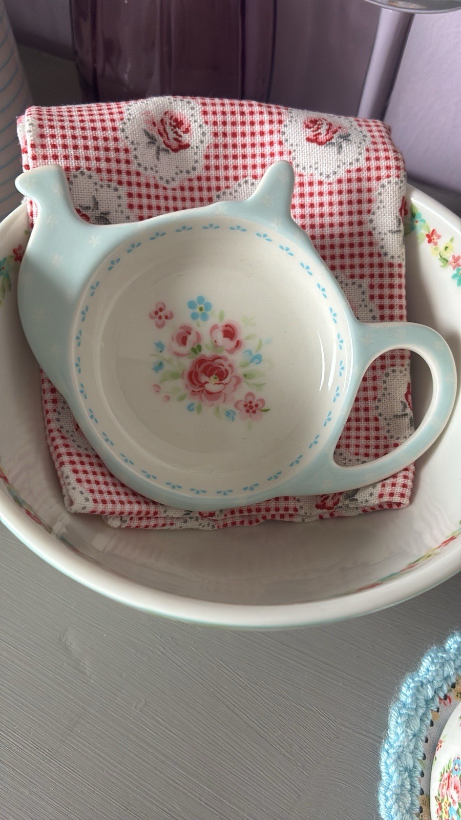Greengate Teebeutelablage Tess white neu und unbenutzt mit Etikett Sammlerstück