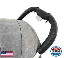 MINILUJIA Soft Leather Stroller Handlebar Sleeve Bumper Protect Case Cover Baby