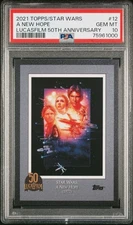 2021 TOPPS STAR WARS LUCASFILM 50TH ANV #12 A NEW HOPE PSA 10