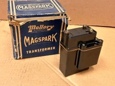 Vintage MALLORY MAGSPARK MS12VP Transformer Ignition Coil NOS In Box! 12v