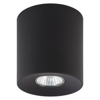 Deckenspot Schwarz Metall Ø 11 Cm Rund GU10 Deckenlampe Flur KüChe Wohnzimmer