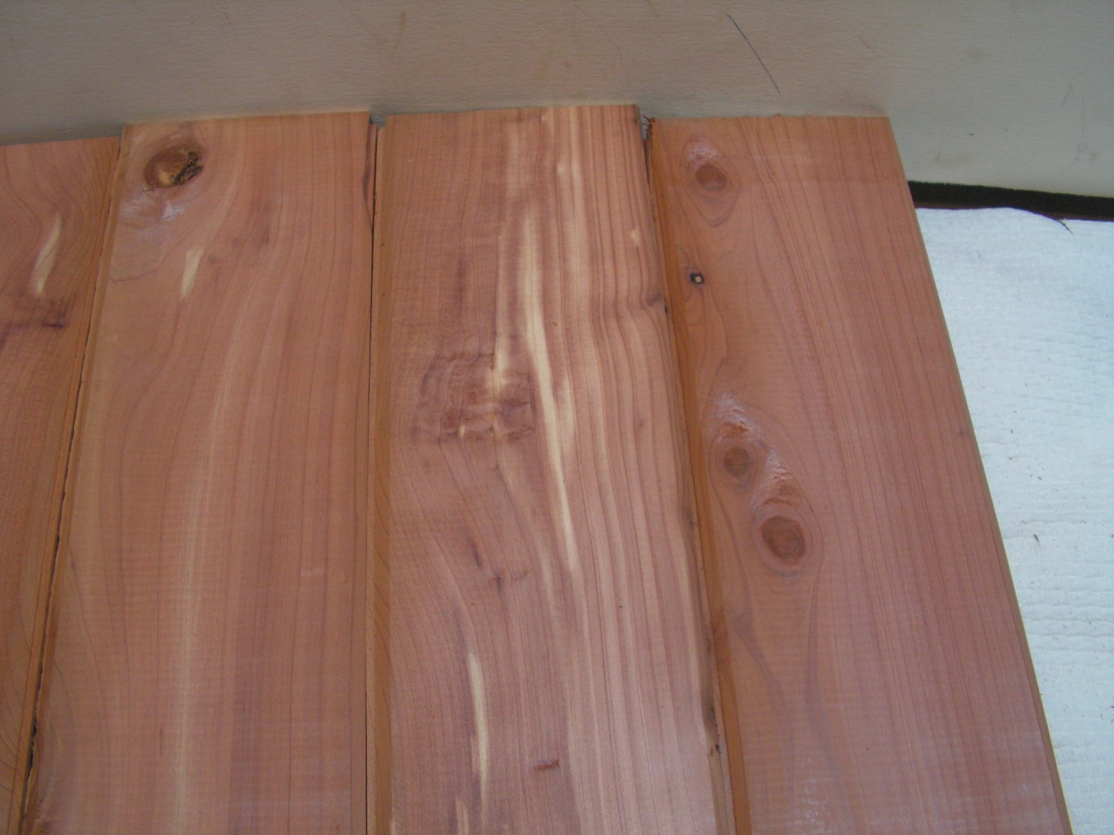 Cedar Closet Liner Planks Group of 24 Tongue And Groove Aromatic 16" x 3 1/2"+