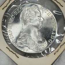 1780 Austria Maria Theresa One Thaler Restrike 28g 0.833 Silver Coin Austria UNC