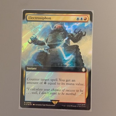 MTG - PIP - Electrosiphon (Extended Art) (Surge Foil) Near Mint Foil #942