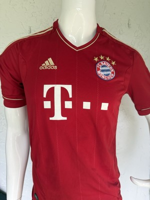 2012-13 Bayern Munich Home Soccer Shirt Football Jersey Red Used